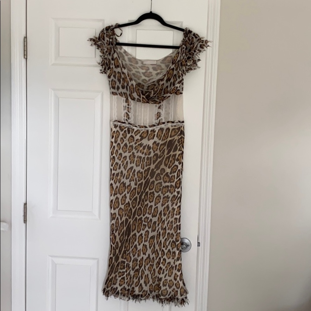 Gorgeous Ermanno Scervino midi silk dress!